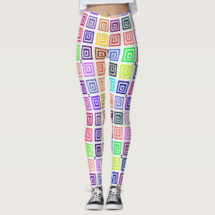 Leggings Leyendas cuadradas en espiral