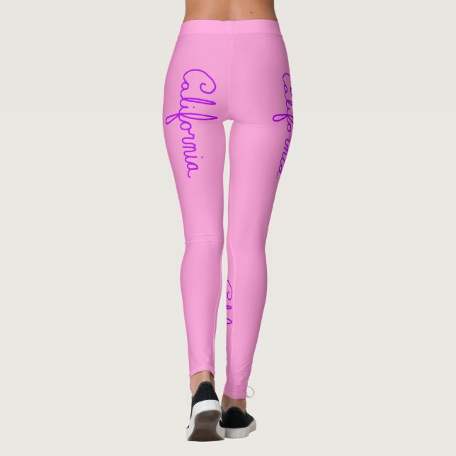 Leggings Leyendas cursivas de California (Reverso)