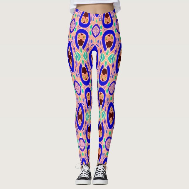 Leggings Leyendas Cute multicolor "Ratti_Creative_Arts" (Anverso)