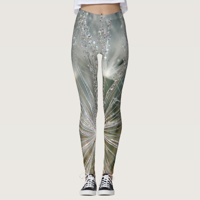 Leggings Leyendas dandelia con gotas de agua (Anverso)
