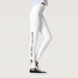 Leggings Leyendas de activación de Golf de disco blanco y n