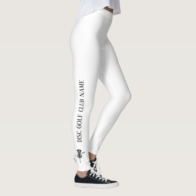Leggings Leyendas de activación de Golf de disco blanco y n (Derecha)