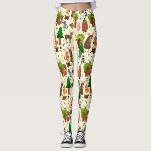 Leggings Leyendas de animales de bosque adorables