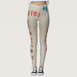 Leggings Leyendas de arena del desierto con nombre personal