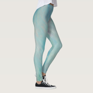 Leggings Leyendas de arte abstractas de la niebla azul