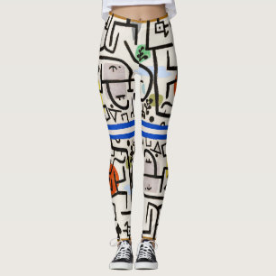 Leggings Leyendas de arte abstractas inspiradas en Klee