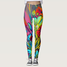 Leggings Leyendas de arte abstracto geométrico