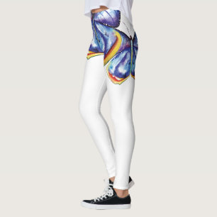 Leggings Leyendas de arte acuático de mariposa mágica, M