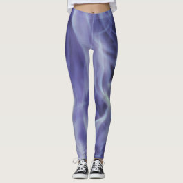 Leggings Leyendas de arte azul negro ahumado