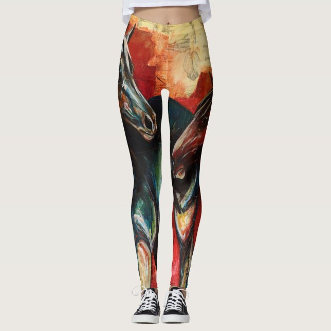 Leggings Leyendas de arte "Azul y Gus" (Anverso)
