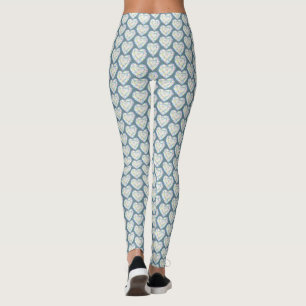 Leggings Leyendas de arte de acuarela de corazón de diamant