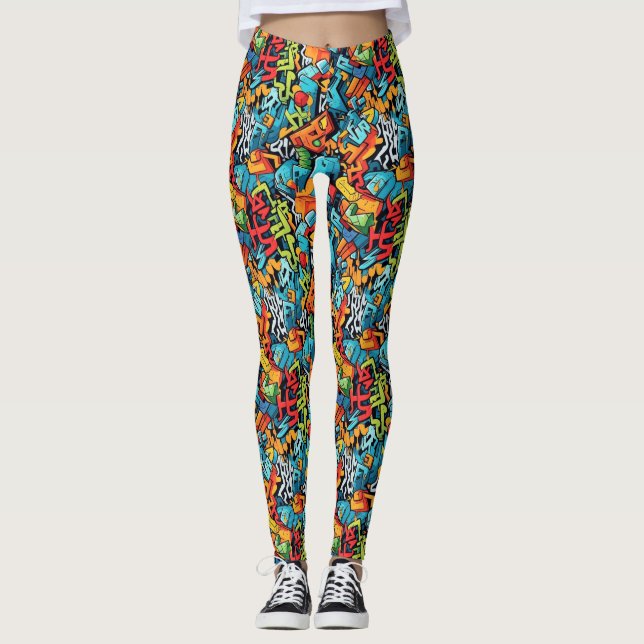 Leggings Leyendas de arte de graffiti (Anverso)