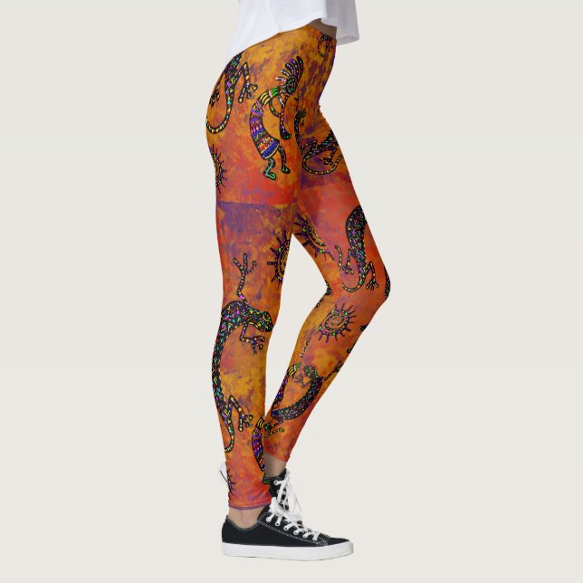 Leggings Leyendas de arte de Kokopelli (Derecha)