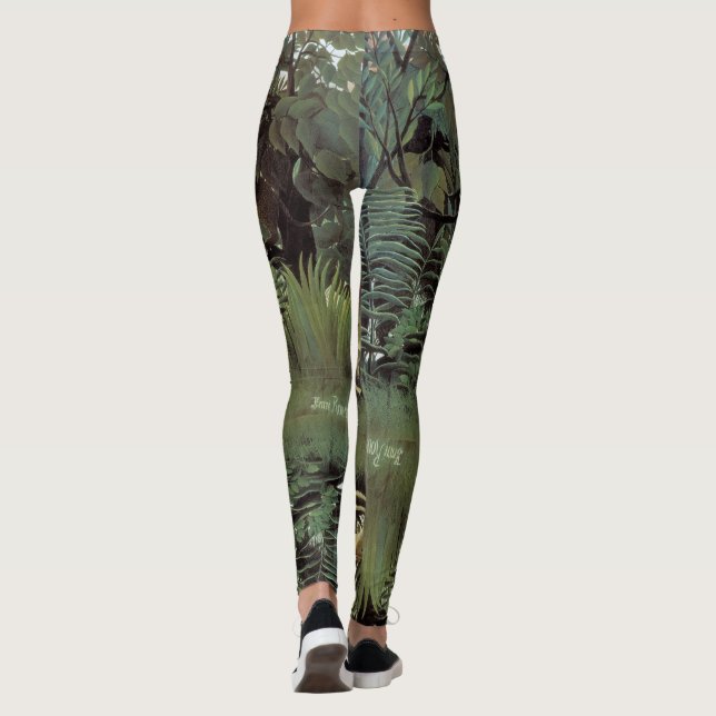Leggings Leyendas de arte de León hambrientas de Rousseau (Reverso)