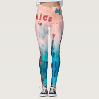Leggings Leyendas de arte de nombre personalizado