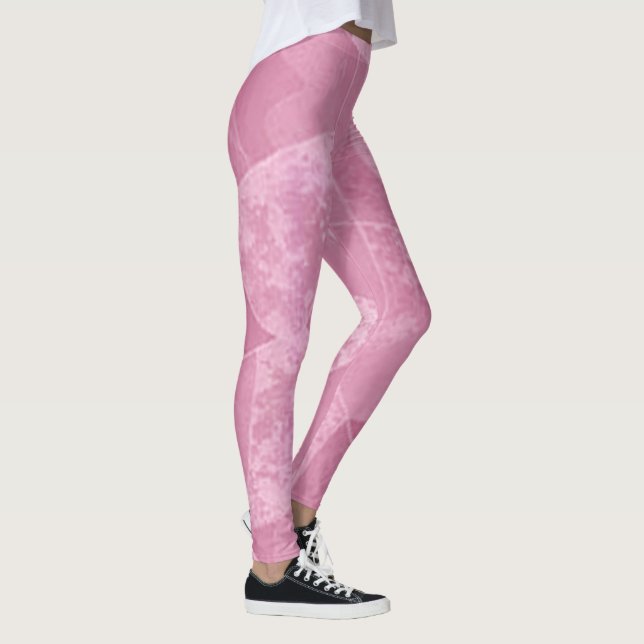 Leggings Leyendas de arte de resumen rosado (Derecha)