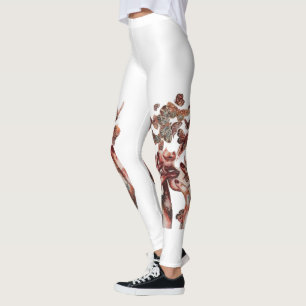 Leggings Leyendas de arte de transformación de mariposa