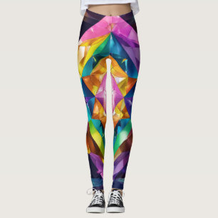 Leggings "Leyendas de arte morado floral de Cherub: Elega e