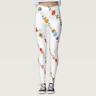 Leggings Leyendas de arte originales florales