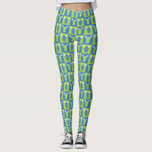 Leggings Leyendas de arte pop de la cabeza de alce