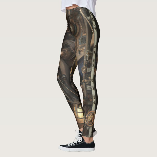Leggings Leyendas de arte Steampunk (Izquierda)