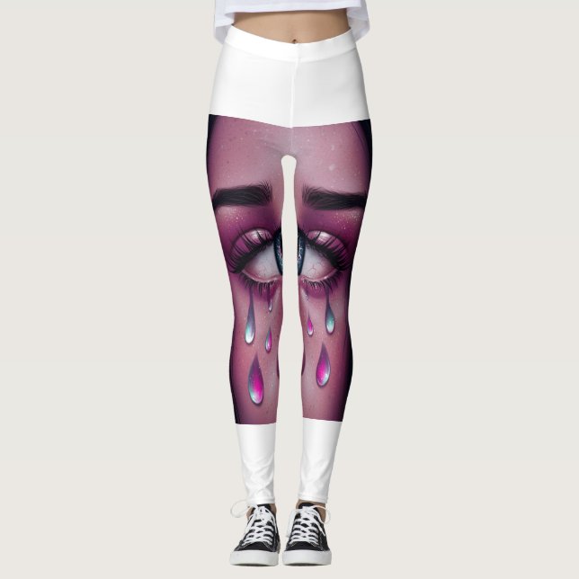 Leggings Leyendas de arte visual teórico expresivas 💧 👁️ (Anverso)