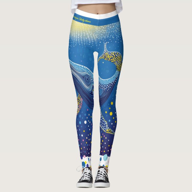 Leggings Leyendas de baile de ballenas (Anverso)