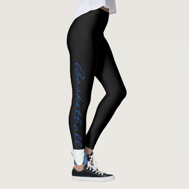 Leggings Leyendas de baloncesto azules y blancas (Derecha)