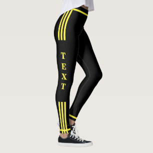 Leggings Leyendas de bandas laterales Ejemplo Personalizado
