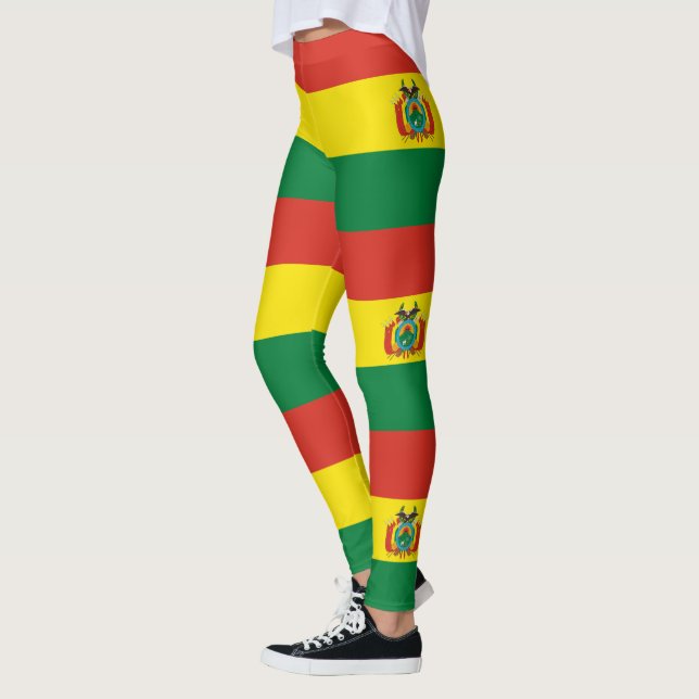 Leggings Leyendas de bandera de Bolivia Patriótica (Izquierda)