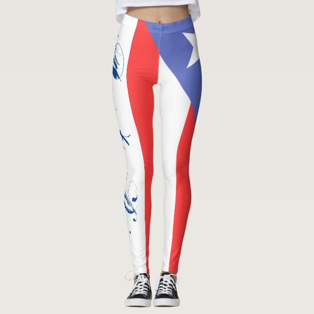 LEGGINGS LEYENDAS DE BANDERA PUERTORRIQUEÑAS HABIC ACD (Anverso)