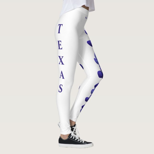 Leggings Leyendas de bonnet azul de flores de Texas (Derecha)