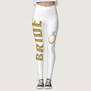 Leggings Leyendas de BRIDE Purpurina simuladas con anillo