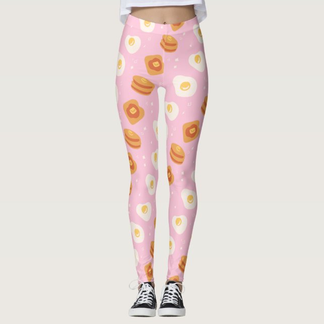 Leggings Leyendas de brunch rosa (Anverso)