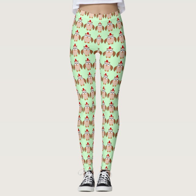 Leggings Leyendas de búho de Navidades pequeños (Anverso)