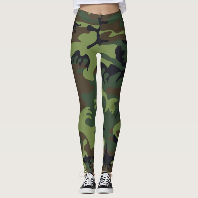 Leggings Leyendas de camuflaje personalizado (Anverso)