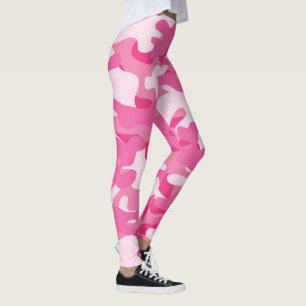 Leggings Leyendas de camuflaje rosado para damas