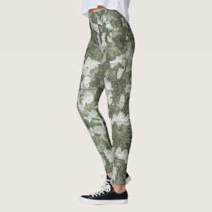 Leggings Leyendas de Camuflaje Verde (Camo)