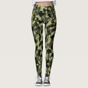 Leggings Leyendas de camuflaje verde oliva