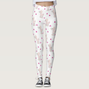Leggings Leyendas de caniche rosado
