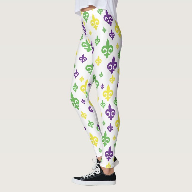 Leggings Leyendas de celebración del Mardi Gras (Izquierda)