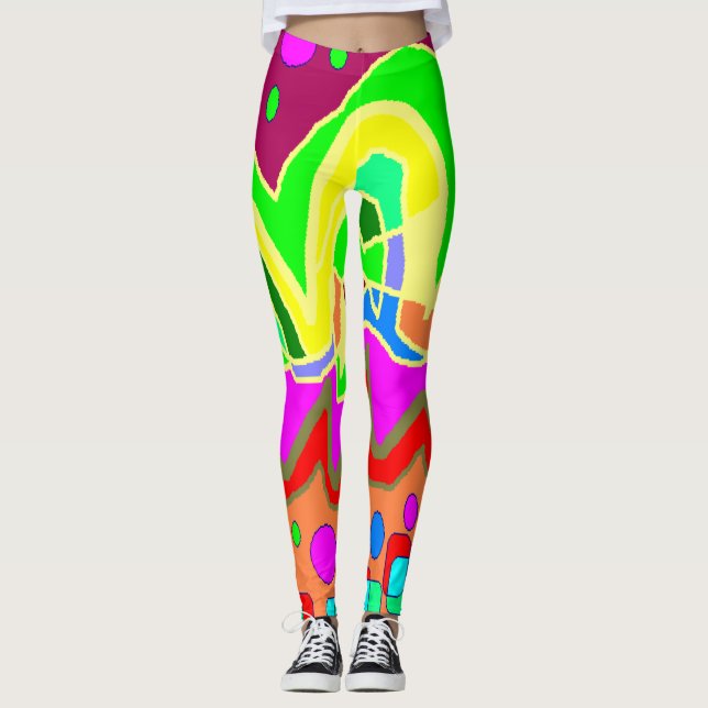Leggings Leyendas de colores brillantes (Anverso)