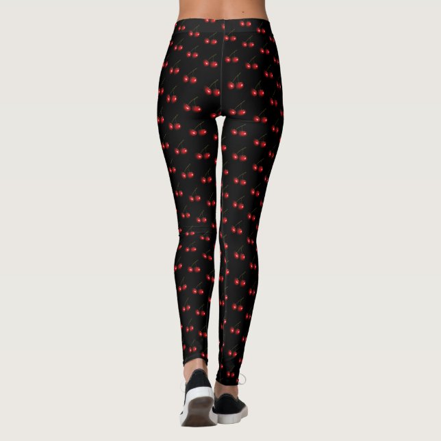 Leggings Leyendas de colores personalizados con cerezas dul (Reverso)