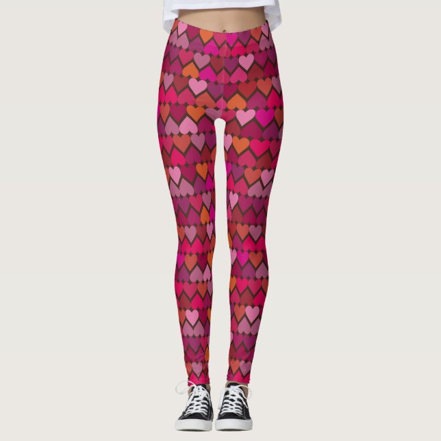 Leggings Leyendas de corazón de corte (Anverso)