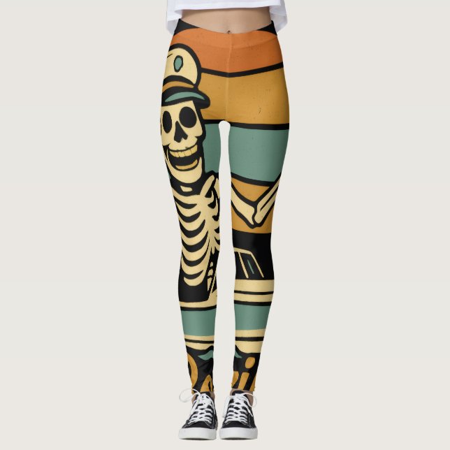 Leggings Leyendas de crucero espeluznantes para Halloween (Anverso)