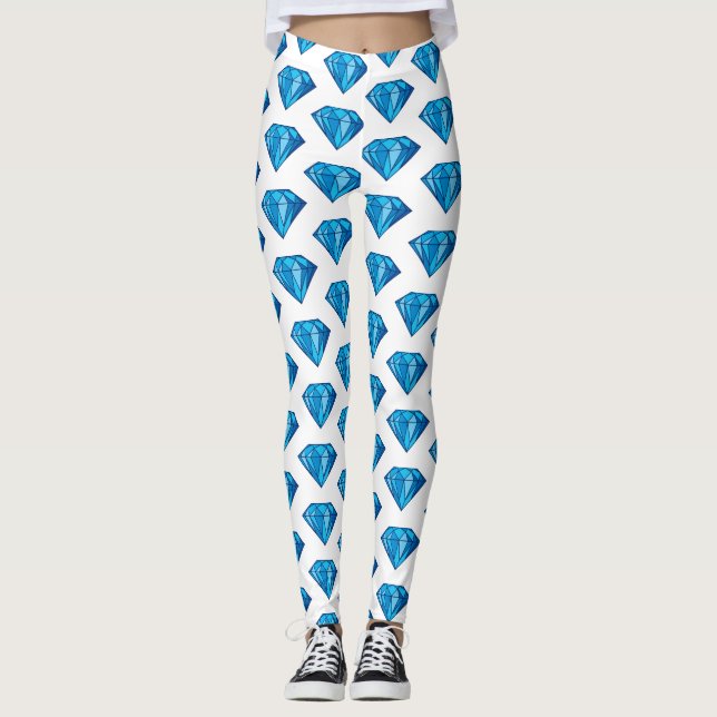 Leggings Leyendas de diamantes azules (Anverso)