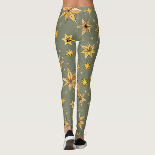 Leggings Leyendas de diseño celestial vintage