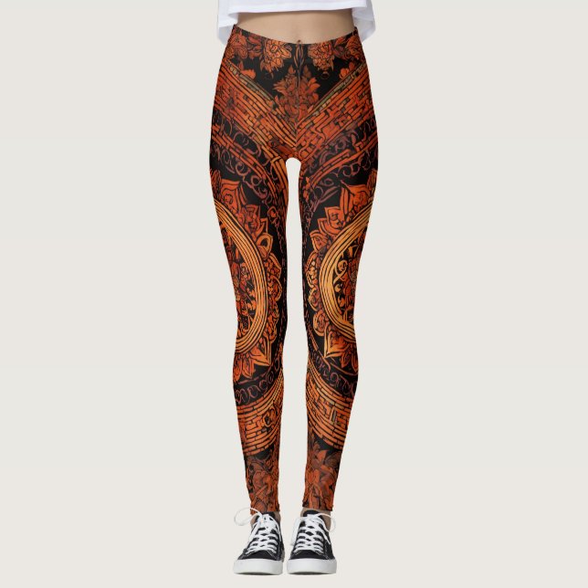 Leggings Leyendas de diseño con patrones inspirados en el t (Anverso)