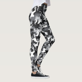 Leggings Leyendas de diseño de Camo Blanco y Negro