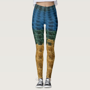 Leggings Leyendas de diseño de crochet Waffle Stitch